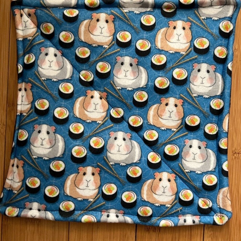 Guinea Pig Fleece P Piddle Pad Pair 11” Lot 2 Limited Supply Reversible NEW